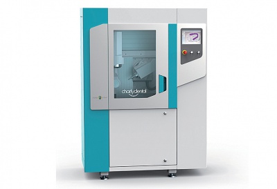 The CHARLYDENTAL CD50 milling machine exhibited at the next DENTAL FORUM (Feb. 2018)